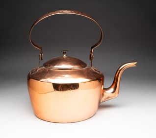 COPPER KETTLE SIGNED JOHN GETZ.