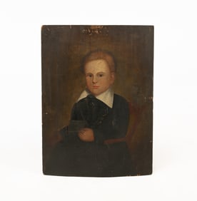 PORTRAIT OF SEAT YOUNG BOY ARTIBUTED TO AMANDA POWERS.