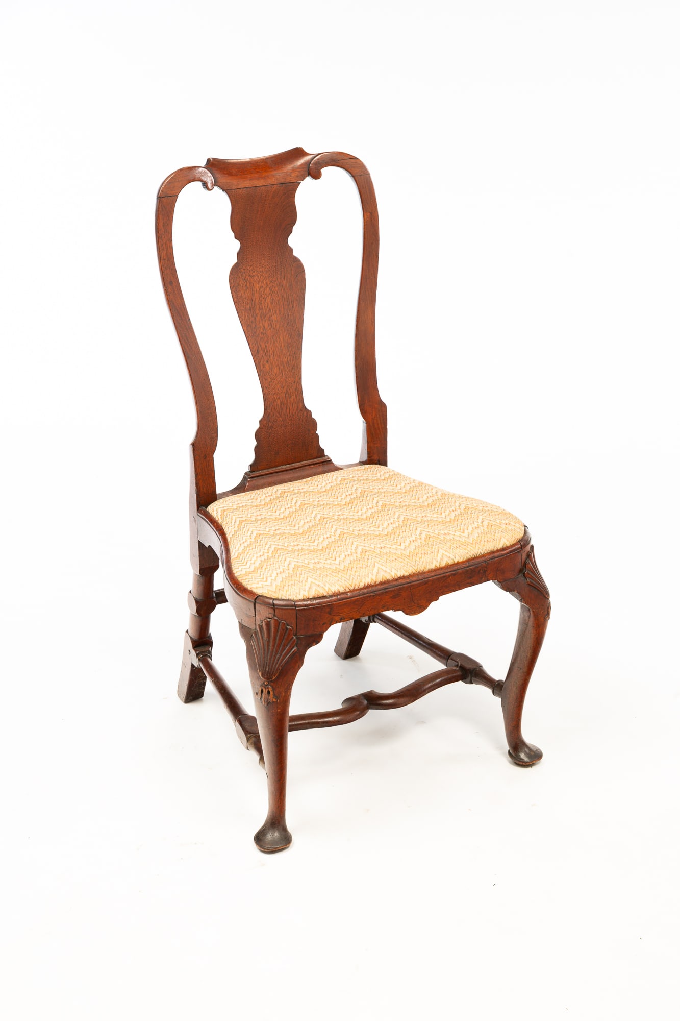 QUEEN ANNE SIDE CHAIR. (1 of 3)