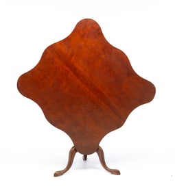 QUEEN ANNE TILT TOP TEA TABLE.