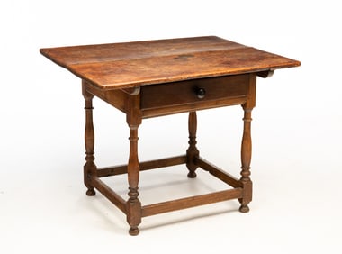STRETCHER BASE TAVERN TABLE.