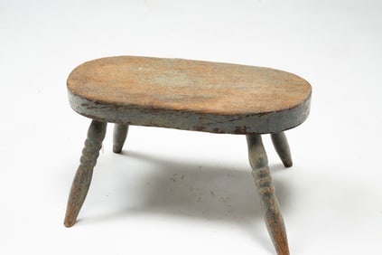 PAINTED FOOTSTOOL.