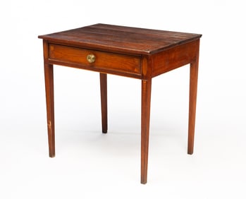 HEPPLEWHITE INLAID ONE DRAWER STAND.