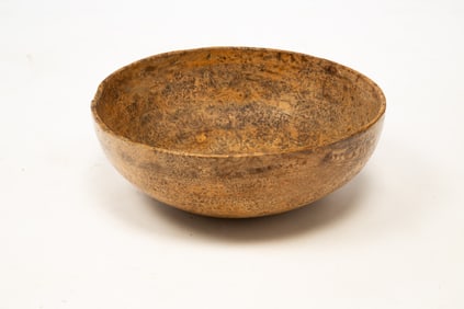 LARGE TURNED BURL BOWL.