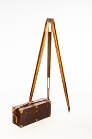 KEUFFEL & ESSER COMPANY BOXED TRANSIT ON TRIPOD.