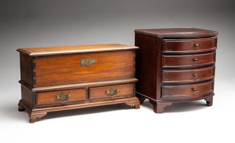 TWO MINIATURE CHESTS.