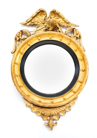 FEDERAL GILDED CONVEX MIRROR.