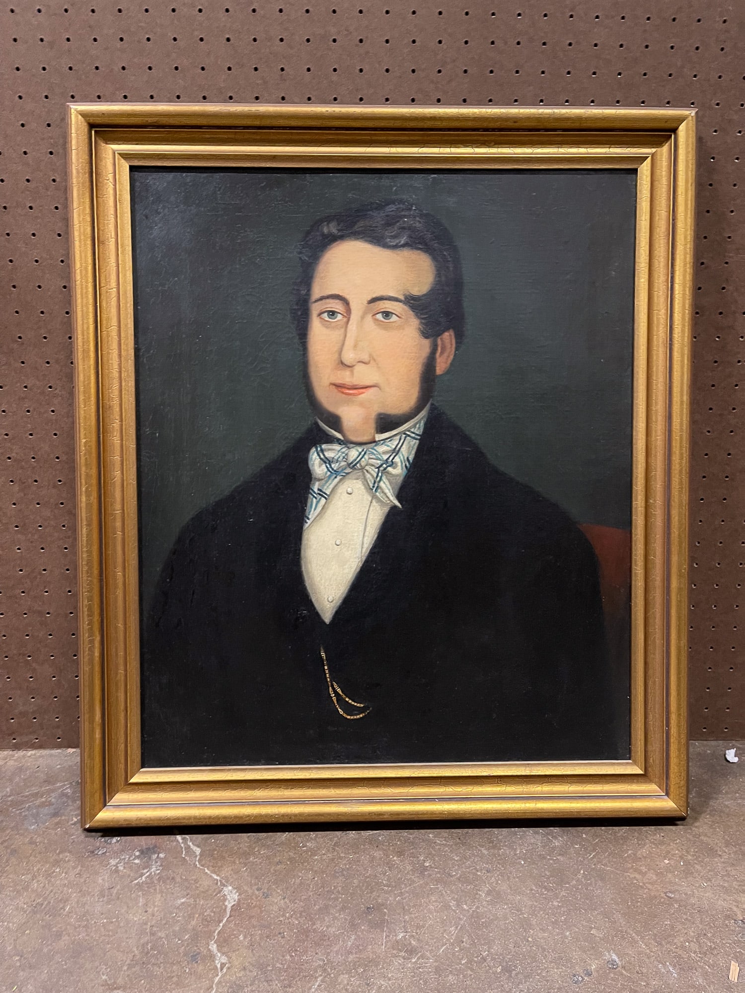 UNSIGNED PORTRAIT OF A GENTLEMAN. (1 of 3)