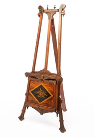 EASTLAKE VICTORIAN EASEL WITH INLAY.