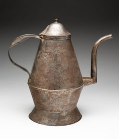 ATTRIBUTED TO WILLOUGHBY SHADE (MONTGOMERY COUNTY, PENNSYLVANIA, ACTIVE 1842-1870) RARE PUNCHED TIN