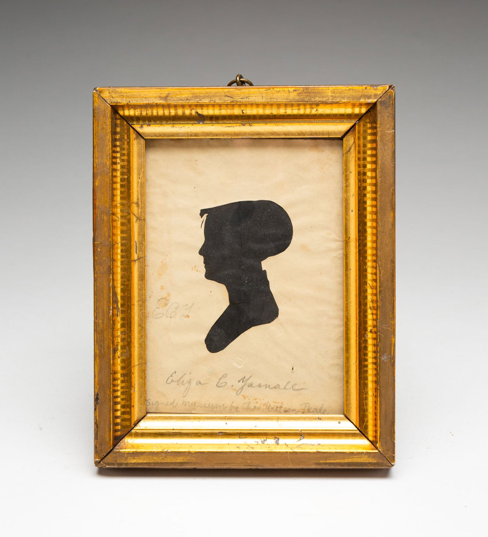 PEALE MUSEUM SILHOUETTE OF ELIZA C. YARNALE. (1 of 3)