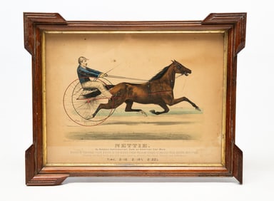 CURRIER & IVES "NETTIE" PRINT.
