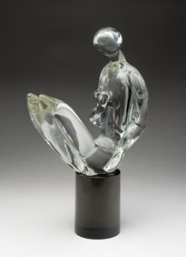 LIVIO SEGUSO ART GLASS SCULPTURE.