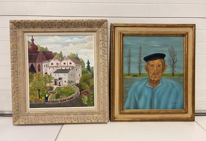 MAURICE LOIRAND (FRENCH, 1922-2008) AND REGINE DAPRA (AUSTRIAN, 1929-2012) PAINTINGS.