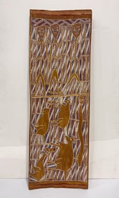 ABORIGINAL BARK PAINTING.
