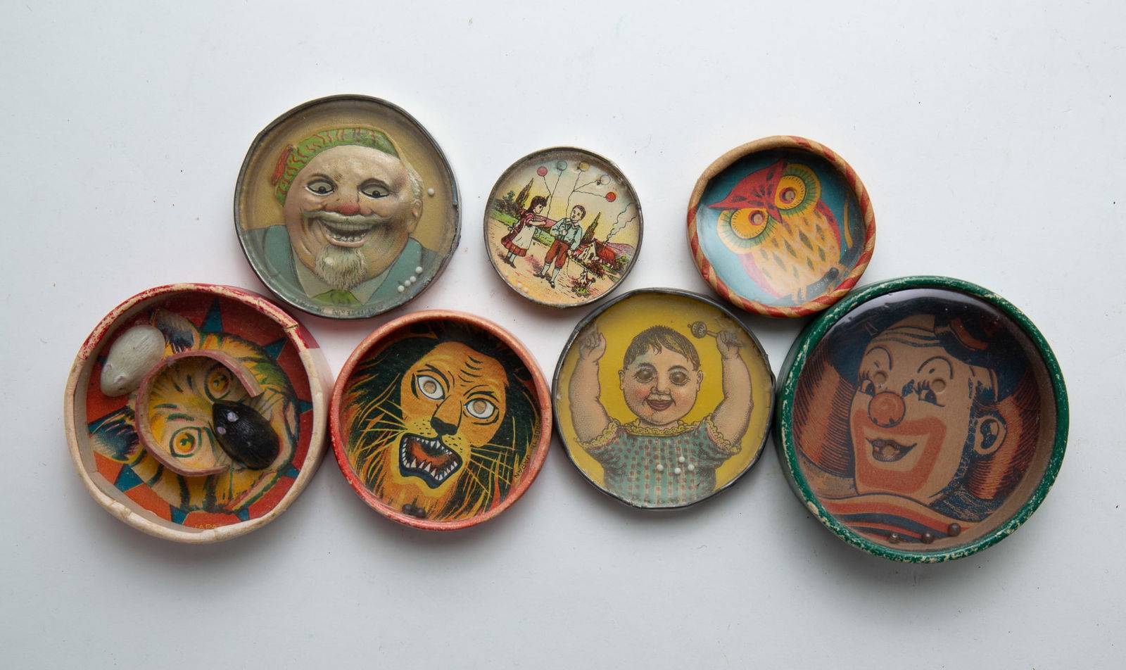 COLLECTION OF SEVEN DEXTERITY OR PATIENCE PUZZLES. (1 of 2)