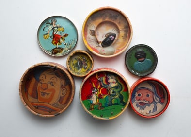 COLLECTION OF SEVEN DEXTERITY OR PATIENCE PUZZLES.