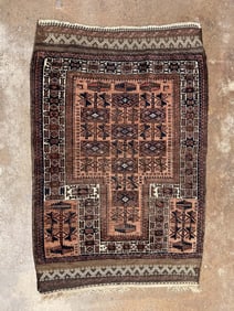 CAUCASIAN WOOL PRAYER RUG.