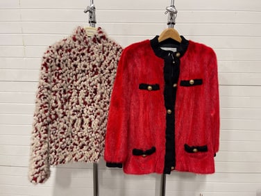 TWO FUR BLAZERS.