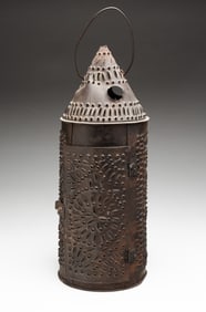 AMERICAN PUNCHED TIN LANTERN.