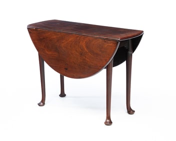 ENGLISH MAHOGANY DROP-LEAF TABLE.