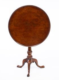 ENGLISH MAHOGANY BIRDCAGE-ACTION TEA TABLE.