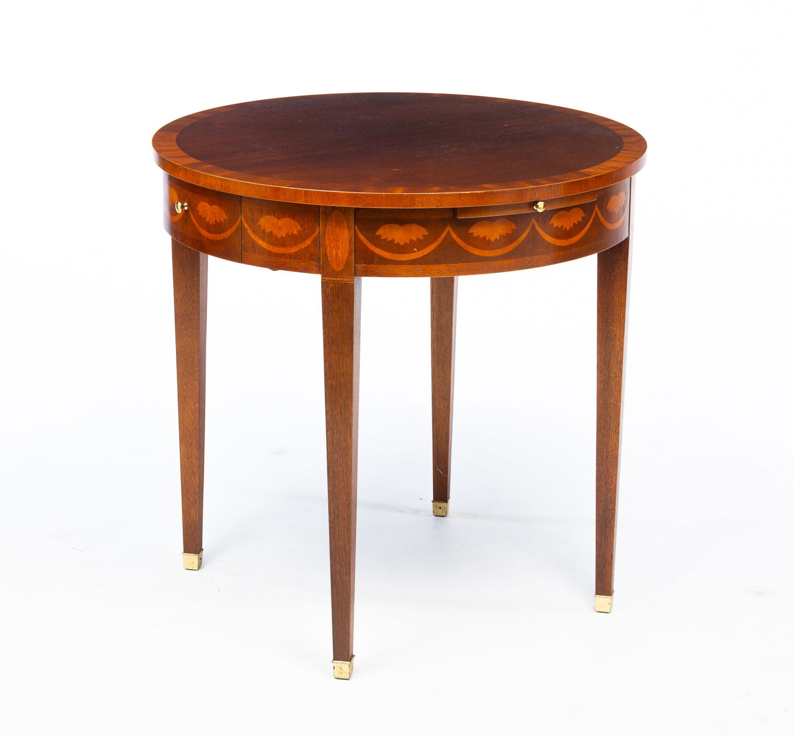 BAKER FEDERAL STYE MAHOGANY AND MARQUETRY SIDE TABLE. (1 of 7)