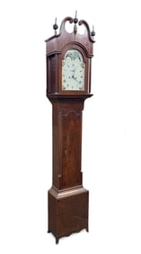 ATTRIBUTED TO JOHN SCUDDER (RAHWAY, NEW JERSEY), FEDERAL MAHOGANY TALL CASE CLOCK.