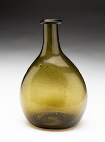 MANTUA OLIVE GREEN BLOWN BOTTLE.
