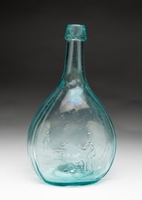 AMERICAN MOLD BLOWN GLASS BOTTLE.