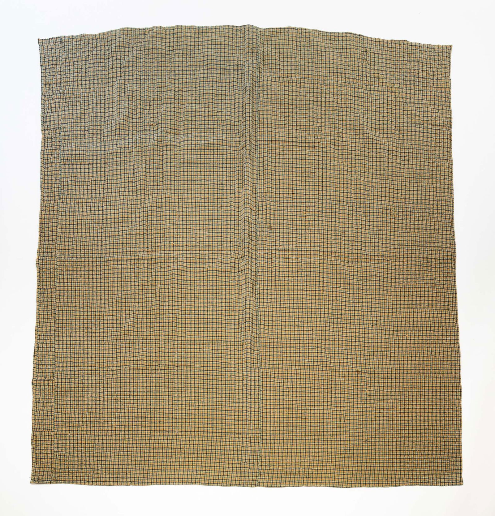 HEAVY HOMESPUN WOOL BED COVER. (1 of 3)