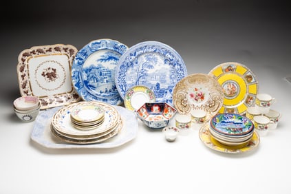 COLLECTION OF ENGLISH, EUROPEAN, AND ASIAN CHINA.