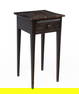 FEDERAL EBONIZED POPLAR ONE-DRAWER STAND.