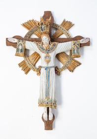 EUGENIO PATTARINO (ITALIAN, 1885-1971) "HOLY FACE" FIGURE.