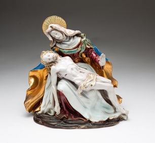 EUGENIO PATTARINO (ITALIAN, 1885-1971) "PIETA" FIGURINE.