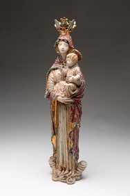 EUGENIO PATTARINO (ITALIAN, 1885-1971) "QUEEN OF HEAVEN" FIGURE.