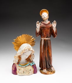 TWO FIGURES IN THE STYLE OF EUGENIO PATTARINO (ITALIAN, 1885-1971).