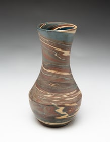 NILOAK POTTERY MISSION SWIRL BALUSTER VASE.