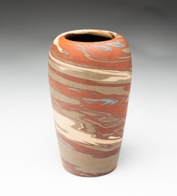 NILOAK POTTERY MISSION SWIRL OVOID VASE.