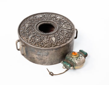 TWO TIBETAN GAU OR AMULET BOXES.