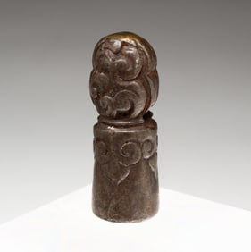 A TIBETAN BRONZE SEAL.