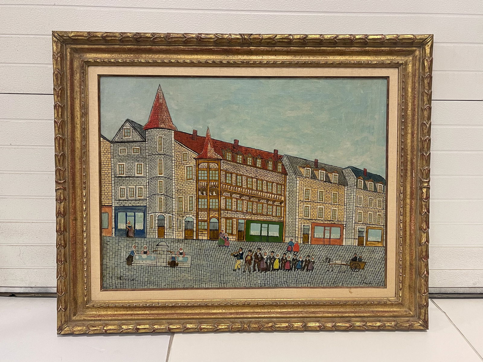 LOUIS VIVIN (FRENCH, 1861-1936) "LA NOCE BRETONNE" OIL ON CANVAS. (1 of 9)