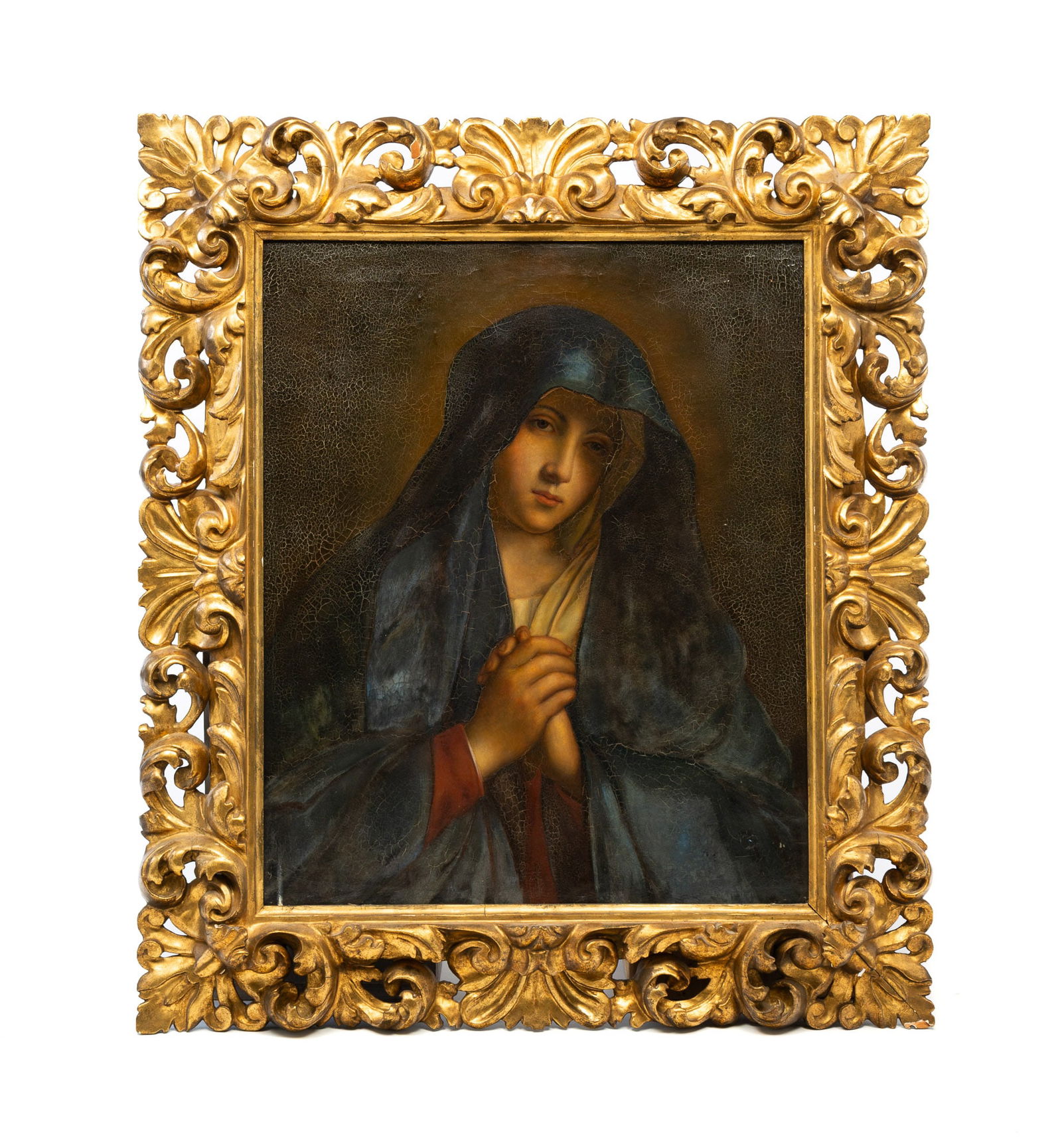 VIRGIN MARY PORTRAIT AFTER GIOVANNI BATTISTA SALVI DA SASSOFERRATO (1609-1685). (1 of 7)