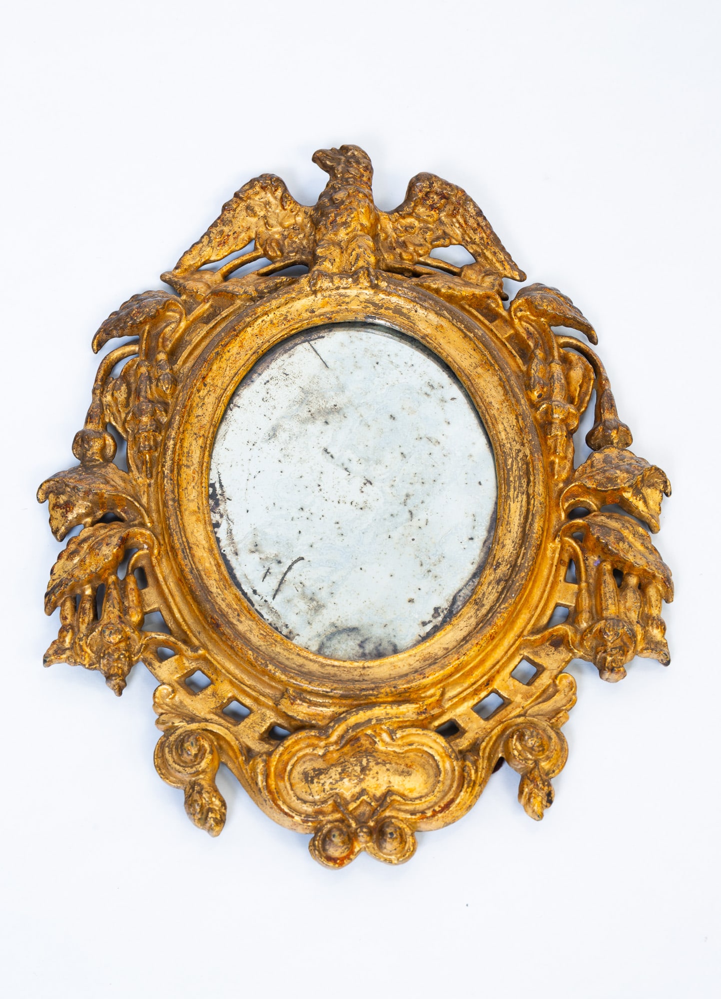 AMERICAN CAST IRON EAGLE MIRROR. (1 of 4)