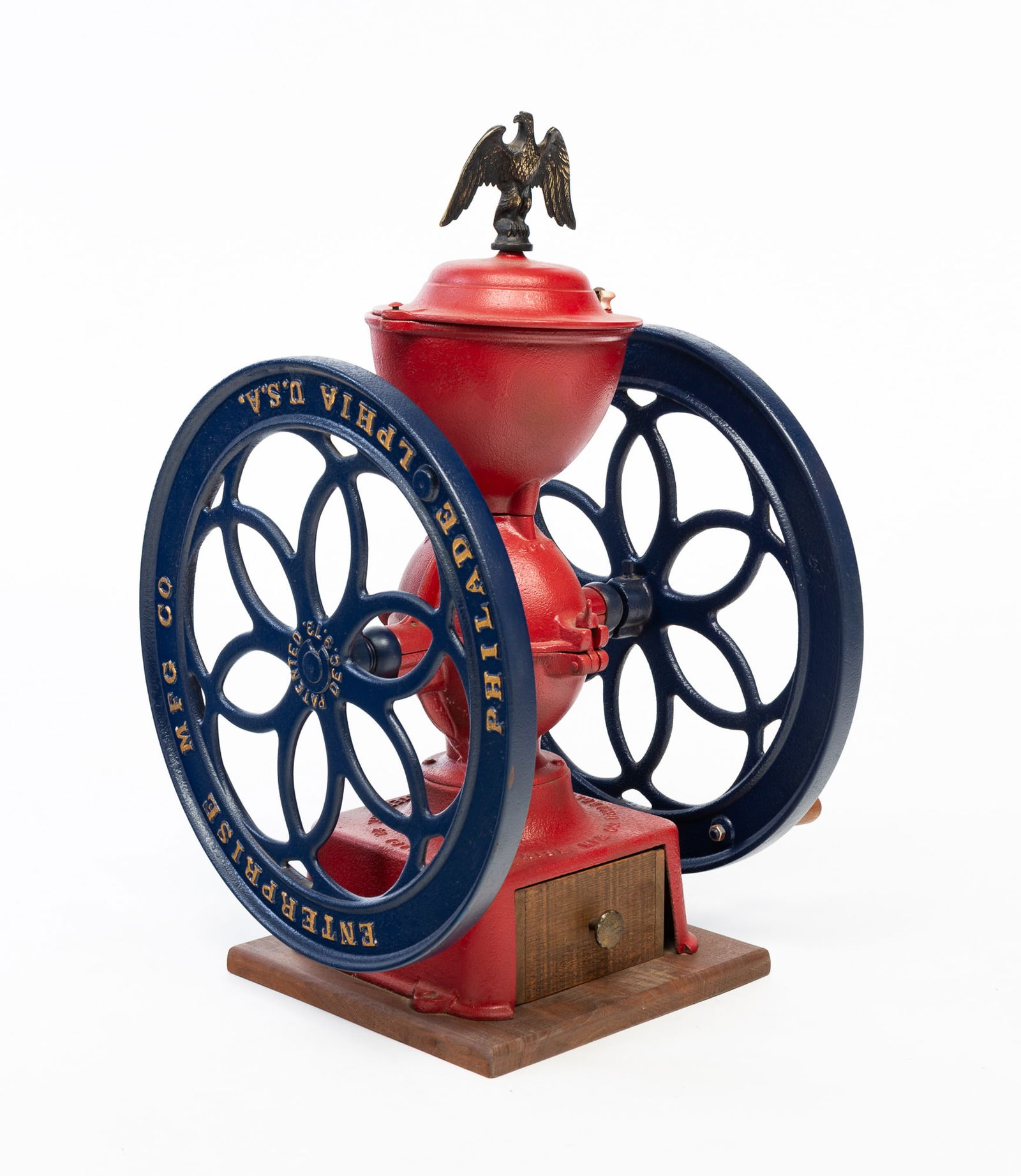 FULLY RESTORED ENTERPRISE CAST IRON COFFEE GRINDER. (1 of 10)
