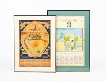 1938 AND 1948 SOUTH AFRICAN CALENDARS.