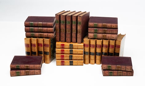 TWENTY-NINE VOLUMES OF DICKENS AND IRVING.