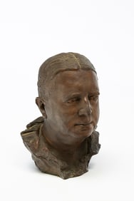 BRONZE BUST OF JUDGE DOWLING, TAMMANY COURT JUDGE.