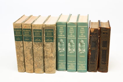 COLLECTION OF NINE BOOKS ABOUT FLORIDA.