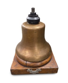 BELL METAL PNEUMATIC LOCOMOTIVE BELL.